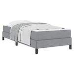 Casa si Gradina - Mobilier - Paturi si accesorii - Paturi - Pat cu arcuri Altele Gri deschis 90 x 190 cm tesatura - Infinity.ro