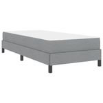 Casa si Gradina - Mobilier - Paturi si accesorii - Paturi - Pat cu arcuri Altele Gri deschis 90 x 190 cm tesatura - Infinity.ro