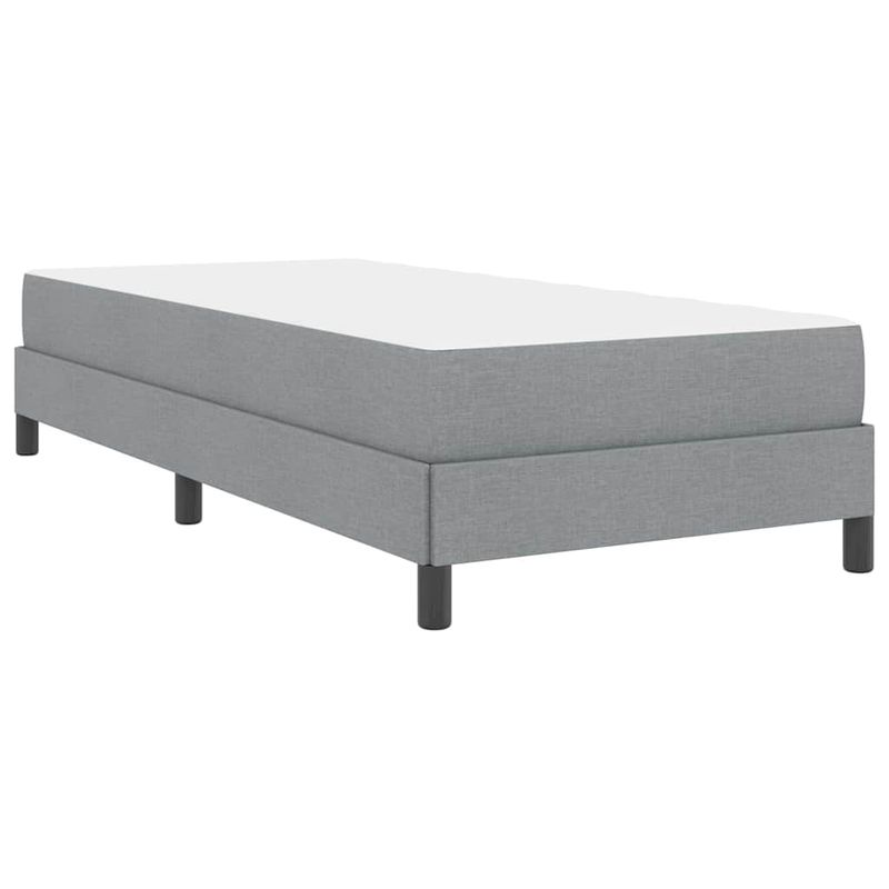 Casa si Gradina - Mobilier - Paturi si accesorii - Paturi - Pat cu arcuri Altele Gri deschis 90 x 190 cm tesatura - Infinity.ro