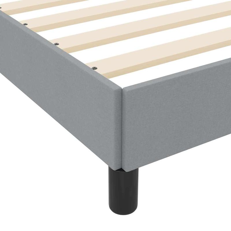 Casa si Gradina - Mobilier - Paturi si accesorii - Paturi - Pat cu arcuri Altele Gri deschis 90 x 190 cm tesatura - Infinity.ro