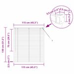 Casa si Gradina - Textile si covoare - Rulouri si jaluzele - Jaluzea pentru Fereastra cu perdele Altele Manual Alb 80 x 130 cm Aluminiu - Infinity.ro