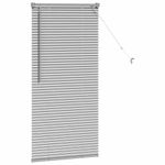 Casa si Gradina - Textile si covoare - Rulouri si jaluzele - Jaluzea pentru Fereastra Argintiu 80 x 130 cm Aluminiu - Infinity.ro