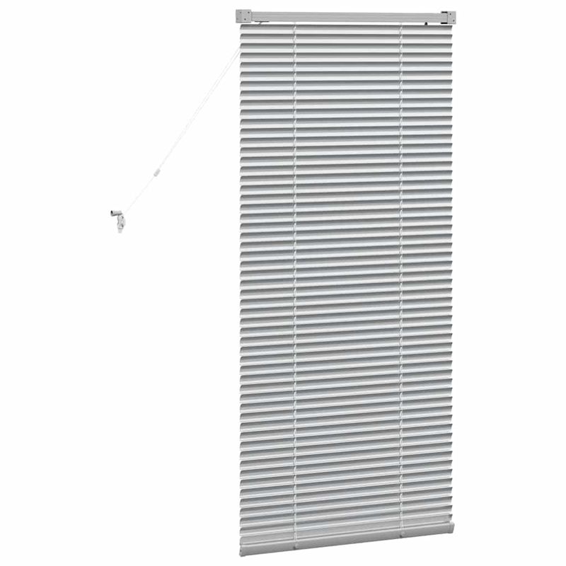 Casa si Gradina - Textile si covoare - Rulouri si jaluzele - Jaluzea pentru Fereastra Argintiu 80 x 130 cm Aluminiu - Infinity.ro