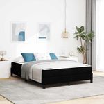 Casa si Gradina - Mobilier - Paturi si accesorii - Paturi - Pat cu arcuri Altele Negru 140 x 200 cm tesatura - Infinity.ro