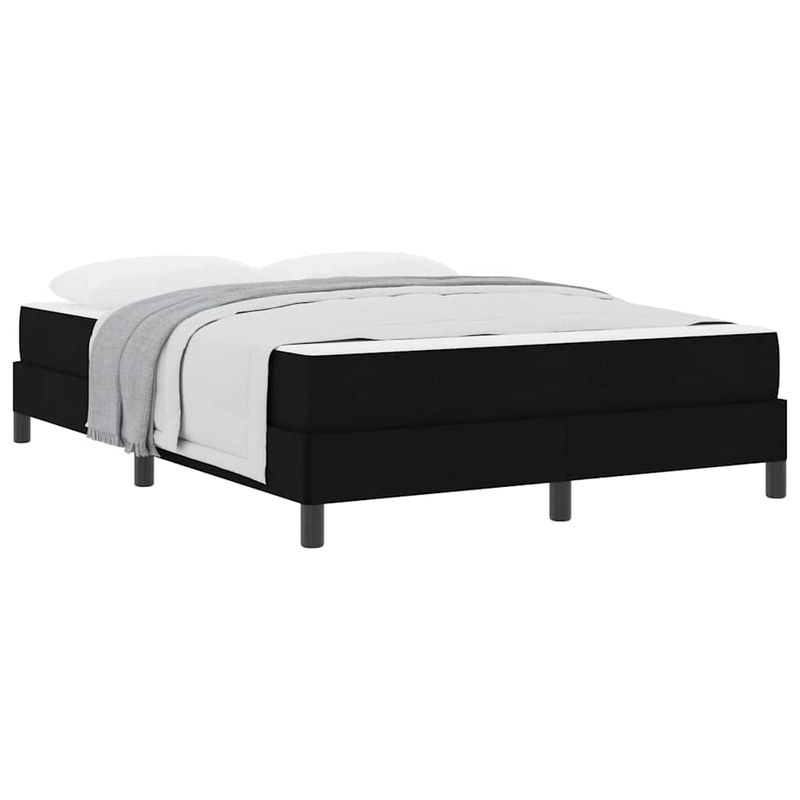 Casa si Gradina - Mobilier - Paturi si accesorii - Paturi - Pat cu arcuri Altele Negru 140 x 200 cm tesatura - Infinity.ro
