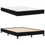 Casa si Gradina - Mobilier - Paturi si accesorii - Paturi - Pat cu arcuri Altele Negru 140 x 200 cm tesatura - Infinity.ro