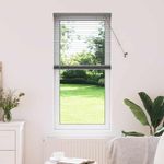 Casa si Gradina - Textile si covoare - Rulouri si jaluzele - Jaluzea pentru Fereastra Gri inchis 60 x 130 cm Aluminiu - Infinity.ro