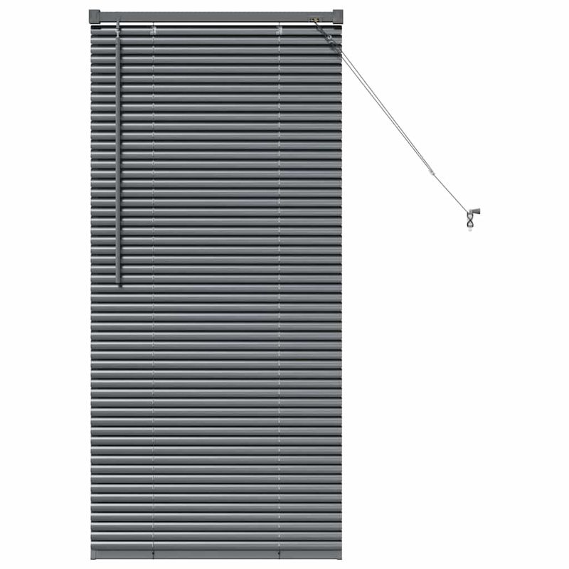 Casa si Gradina - Textile si covoare - Rulouri si jaluzele - Jaluzea pentru Fereastra Gri inchis 60 x 130 cm Aluminiu - Infinity.ro