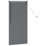 Casa si Gradina - Textile si covoare - Rulouri si jaluzele - Jaluzea pentru Fereastra Gri inchis 60 x 130 cm Aluminiu - Infinity.ro