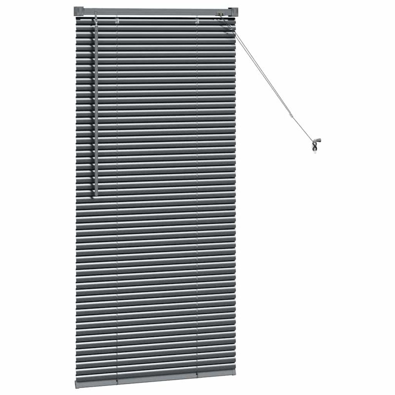 Casa si Gradina - Textile si covoare - Rulouri si jaluzele - Jaluzea pentru Fereastra Gri inchis 60 x 130 cm Aluminiu - Infinity.ro