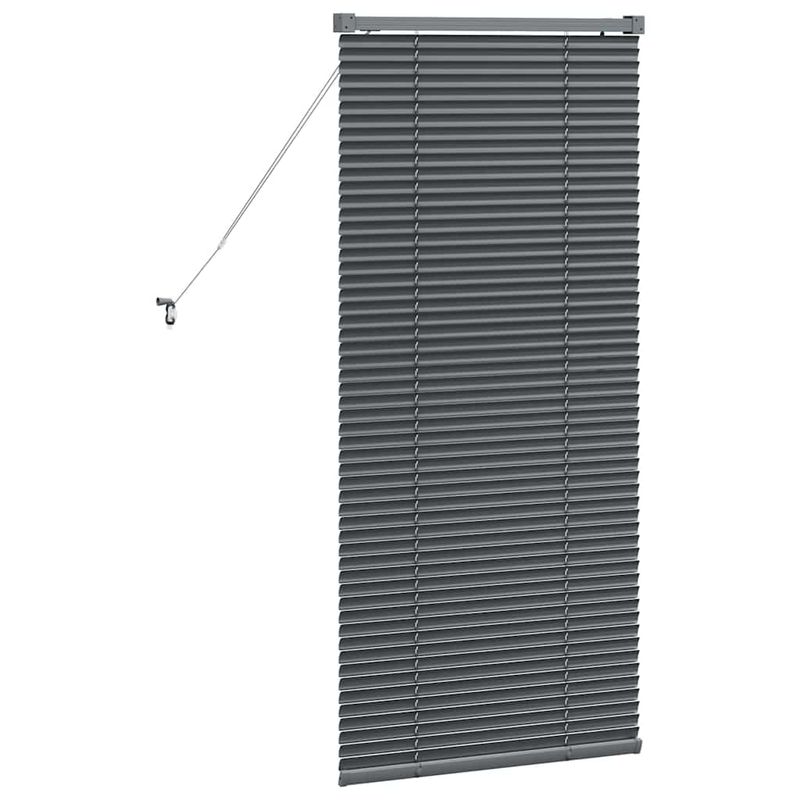 Casa si Gradina - Textile si covoare - Rulouri si jaluzele - Jaluzea pentru Fereastra Gri inchis 60 x 130 cm Aluminiu - Infinity.ro