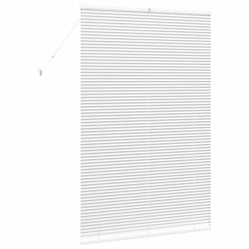 Casa si Gradina - Textile si covoare - Rulouri si jaluzele - Jaluzea pentru Fereastra cu perdele Altele Manual Alb 80 x 130 cm Aluminiu - Infinity.ro