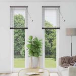 Casa si Gradina - Textile si covoare - Rulouri si jaluzele - Jaluzea pentru Fereastra cu perdele Altele Manual Negru 80 x 130 cm Aluminiu - Infinity.ro