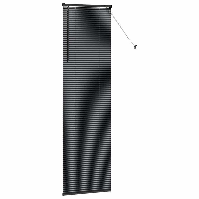 Casa si Gradina - Textile si covoare - Rulouri si jaluzele - Jaluzea pentru Fereastra cu perdele Altele Manual Negru 80 x 130 cm Aluminiu - Infinity.ro