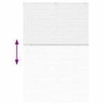 Casa si Gradina - Textile si covoare - Rulouri si jaluzele - Jaluzea pentru Fereastra cu perdele Altele Manual Alb 80 x 130 cm Aluminiu - Infinity.ro