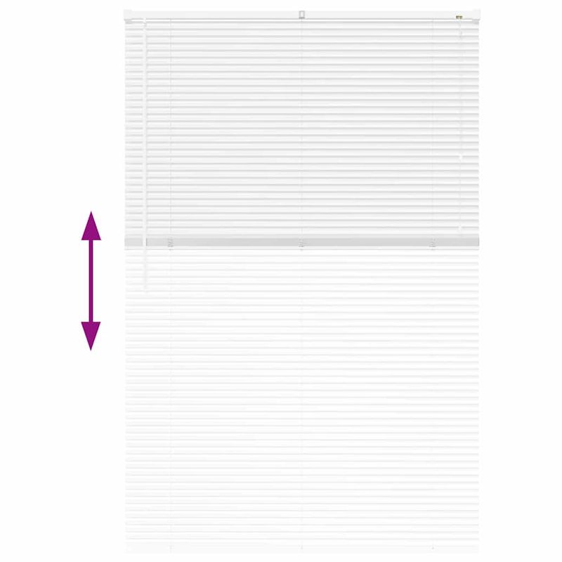 Casa si Gradina - Textile si covoare - Rulouri si jaluzele - Jaluzea pentru Fereastra cu perdele Altele Manual Alb 80 x 130 cm Aluminiu - Infinity.ro