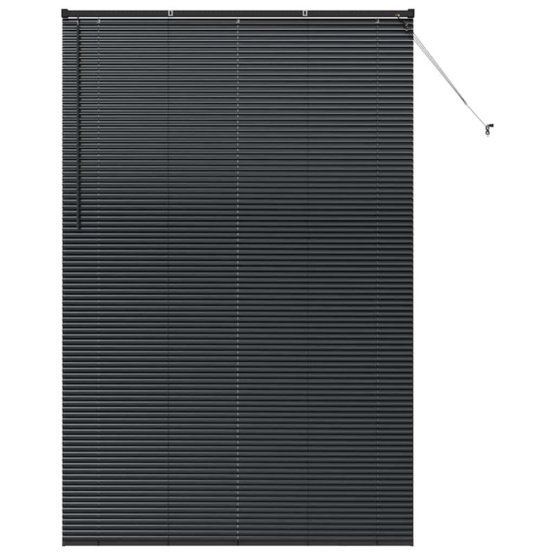 Casa si Gradina - Textile si covoare - Rulouri si jaluzele - Jaluzea pentru Fereastra cu perdele Altele Manual Negru 80 x 130 cm Aluminiu - Infinity.ro