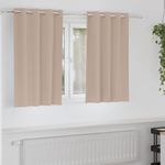 Casa si Gradina - Textile si covoare - Perdele si draperii - Perdele - Perdele cu perdele 2 pcs Gri taupe 140 x 140 cm Poliester - Infinity.ro