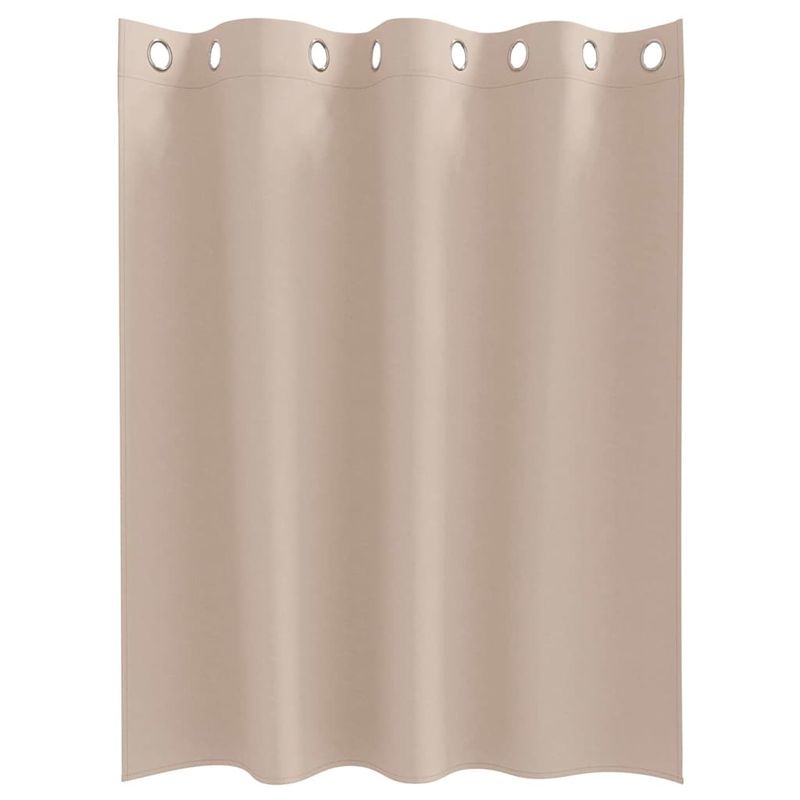 Casa si Gradina - Textile si covoare - Perdele si draperii - Perdele - Perdele cu perdele 2 pcs Gri taupe 140 x 140 cm Poliester - Infinity.ro
