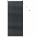 Casa si Gradina - Textile si covoare - Rulouri si jaluzele - Jaluzea pentru Fereastra cu perdele Altele Manual Negru 80 x 175 cm Aluminiu - Infinity.ro