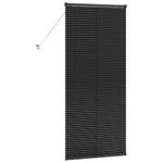 Casa si Gradina - Textile si covoare - Rulouri si jaluzele - Jaluzea pentru Fereastra cu perdele Altele Manual Negru 80 x 175 cm Aluminiu - Infinity.ro