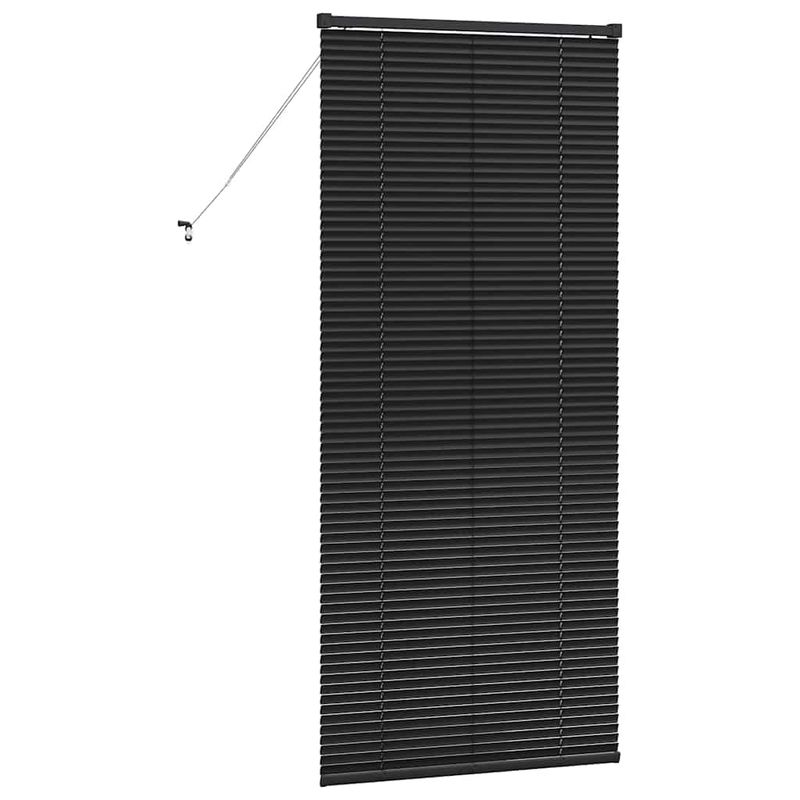 Casa si Gradina - Textile si covoare - Rulouri si jaluzele - Jaluzea pentru Fereastra cu perdele Altele Manual Negru 80 x 175 cm Aluminiu - Infinity.ro