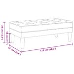 Casa si Gradina - Mobilier - Canapele si coltare - Banchete - Banca, taupe, 113x57x39 cm, textil - Infinity.ro