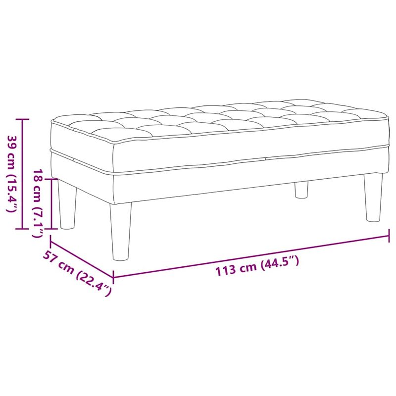 Casa si Gradina - Mobilier - Canapele si coltare - Banchete - Banca, taupe, 113x57x39 cm, textil - Infinity.ro