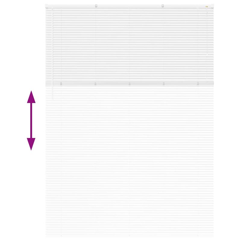 Casa si Gradina - Textile si covoare - Rulouri si jaluzele - Jaluzea pentru Fereastra cu perdele Altele Manual Alb 155 x 220 cm Aluminiu - Infinity.ro