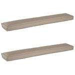 Casa si Gradina - Textile si covoare - Perne si pilote - Perne decorative - Perne pentru banca 2 pcs Gri taupe 200x40x8 cm Fabrica Oxford - Infinity.ro