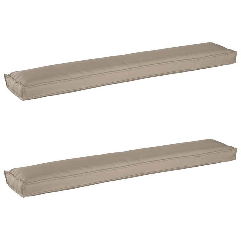 Casa si Gradina - Textile si covoare - Perne si pilote - Perne decorative - Perne pentru banca 2 pcs Gri taupe 200x40x8 cm Fabrica Oxford - Infinity.ro
