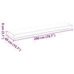 Casa si Gradina - Textile si covoare - Perne si pilote - Perne decorative - Perne pentru banca 2 pcs Gri taupe 200x40x8 cm Fabrica Oxford - Infinity.ro