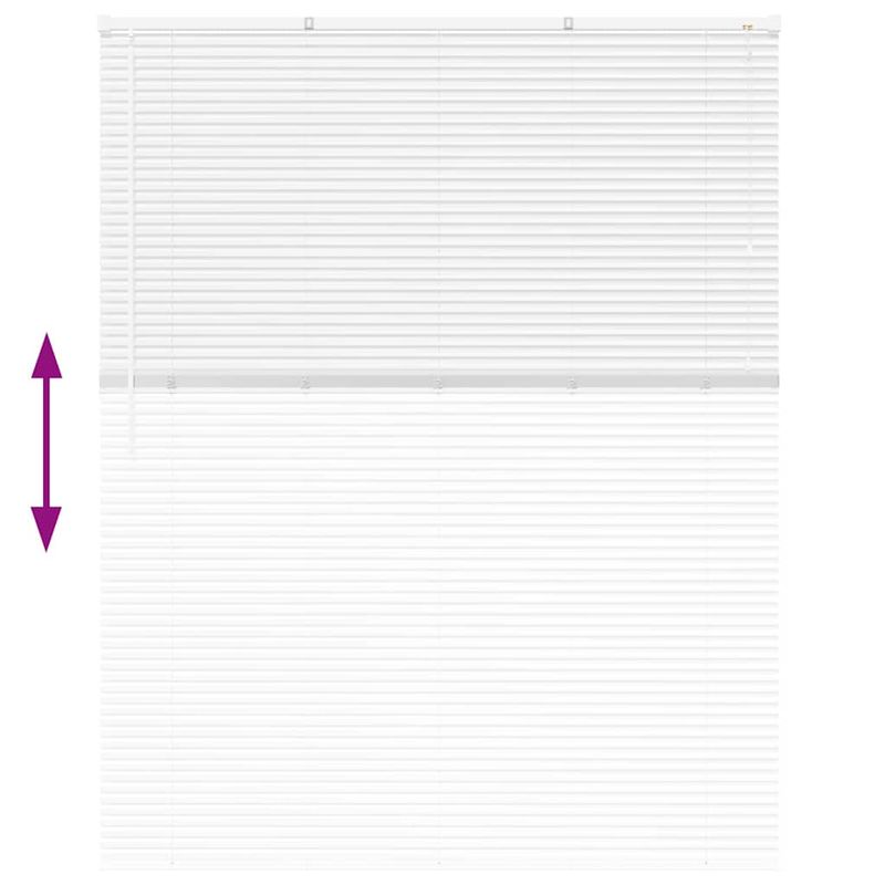 Casa si Gradina - Textile si covoare - Rulouri si jaluzele - Jaluzea pentru Fereastra cu perdele Altele Manual Alb 140 x 175 cm Aluminiu - Infinity.ro