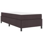 Casa si Gradina - Mobilier - Paturi si accesorii - Paturi - Pat cu arcuri Maro 100 x 200 cm Tesatura, Lemn Ingineresc - Infinity.ro