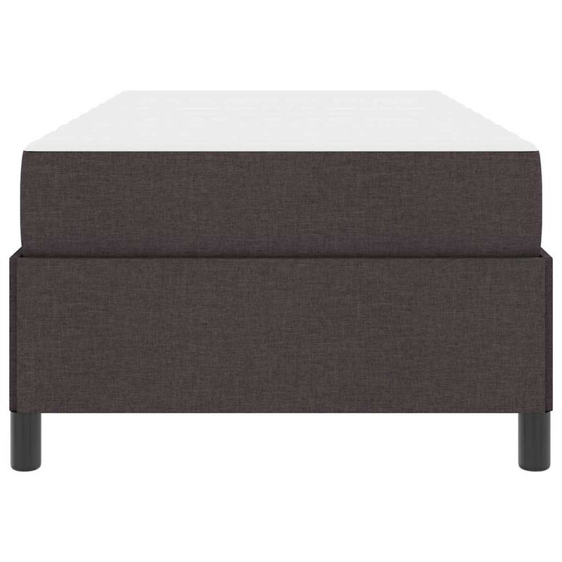 Casa si Gradina - Mobilier - Paturi si accesorii - Paturi - Pat cu arcuri Maro 100 x 200 cm Tesatura, Lemn Ingineresc - Infinity.ro