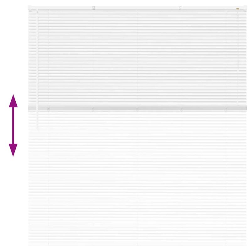 Casa si Gradina - Textile si covoare - Rulouri si jaluzele - Jaluzea pentru Fereastra cu perdele Altele Manual Alb 160 x 175 cm Aluminiu - Infinity.ro