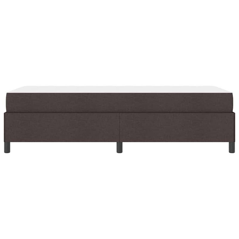 Casa si Gradina - Mobilier - Paturi si accesorii - Paturi - Pat cu arcuri Maro 100 x 200 cm Tesatura, Lemn Ingineresc - Infinity.ro