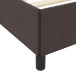 Casa si Gradina - Mobilier - Paturi si accesorii - Paturi - Pat cu arcuri Maro 100 x 200 cm Tesatura, Lemn Ingineresc - Infinity.ro
