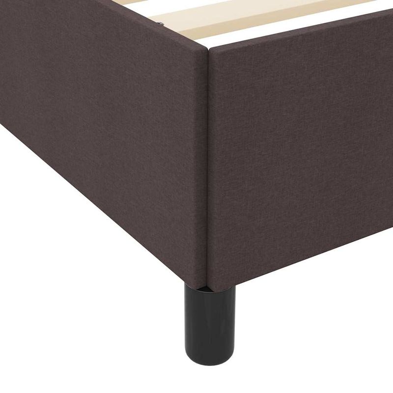 Casa si Gradina - Mobilier - Paturi si accesorii - Paturi - Pat cu arcuri Maro 100 x 200 cm Tesatura, Lemn Ingineresc - Infinity.ro