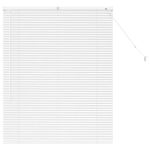 Casa si Gradina - Textile si covoare - Rulouri si jaluzele - Jaluzea pentru Fereastra cu perdele Altele Manual Alb 100 x 130 cm Aluminiu - Infinity.ro