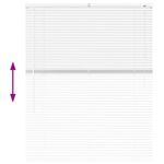 Casa si Gradina - Textile si covoare - Rulouri si jaluzele - Jaluzea pentru Fereastra cu perdele Altele Manual Alb 100 x 130 cm Aluminiu - Infinity.ro