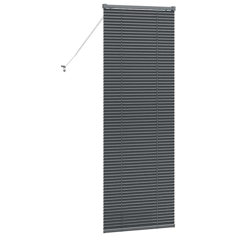 Casa si Gradina - Textile si covoare - Rulouri si jaluzele - Jaluzea pentru Fereastra Gri inchis 80 x 130 cm Aluminiu - Infinity.ro