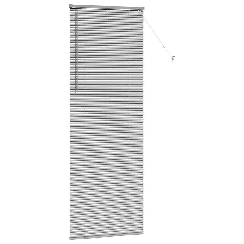 Casa si Gradina - Textile si covoare - Rulouri si jaluzele - Jaluzea pentru Fereastra Argintiu 80 x 130 cm Aluminiu - Infinity.ro