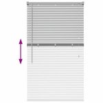 Casa si Gradina - Textile si covoare - Rulouri si jaluzele - Jaluzea pentru Fereastra Argintiu 80 x 130 cm Aluminiu - Infinity.ro