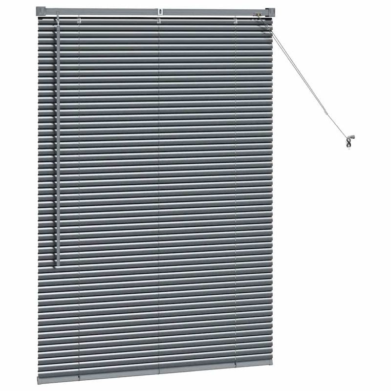 Casa si Gradina - Textile si covoare - Rulouri si jaluzele - Jaluzea pentru Fereastra Gri inchis 80 x 130 cm Aluminiu - Infinity.ro