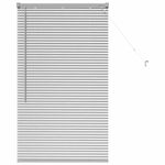 Casa si Gradina - Textile si covoare - Rulouri si jaluzele - Jaluzea pentru Fereastra Argintiu 80 x 130 cm Aluminiu - Infinity.ro