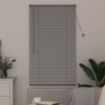 Casa si Gradina - Textile si covoare - Rulouri si jaluzele - Jaluzea pentru Fereastra Argintiu 80 x 130 cm Aluminiu - Infinity.ro