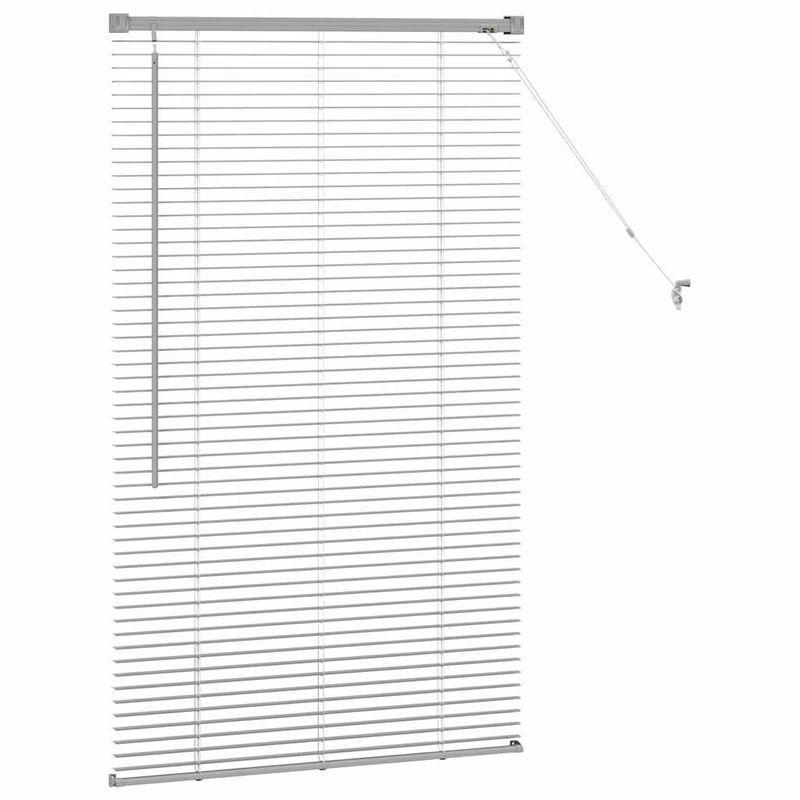 Casa si Gradina - Textile si covoare - Rulouri si jaluzele - Jaluzea pentru Fereastra Argintiu 80 x 130 cm Aluminiu - Infinity.ro