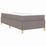 Casa si Gradina - Mobilier - Paturi si accesorii - Paturi - Pat cu arcuri Altele Negru si Maro si Alb 80 x 200 cm tesatura - Infinity.ro