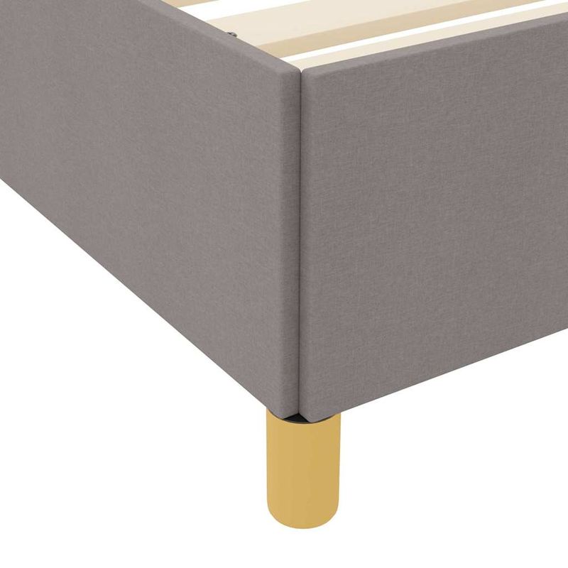 Casa si Gradina - Mobilier - Paturi si accesorii - Paturi - Pat cu arcuri Altele Negru si Maro si Alb 80 x 200 cm tesatura - Infinity.ro
